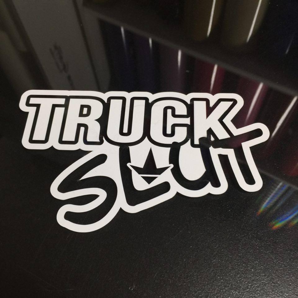 Luckless Outfitters Truck SL*T Vinyl Decal — main product shot