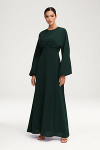 Karina Dolman Sleeve Maxi Dress - Emerald Clothing Veiled 