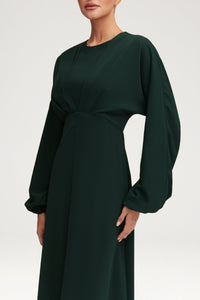 Karina Dolman Sleeve Maxi Dress - Emerald Clothing Veiled 