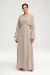 Karina Dolman Sleeve Maxi Dress - Stone Clothing Veiled 