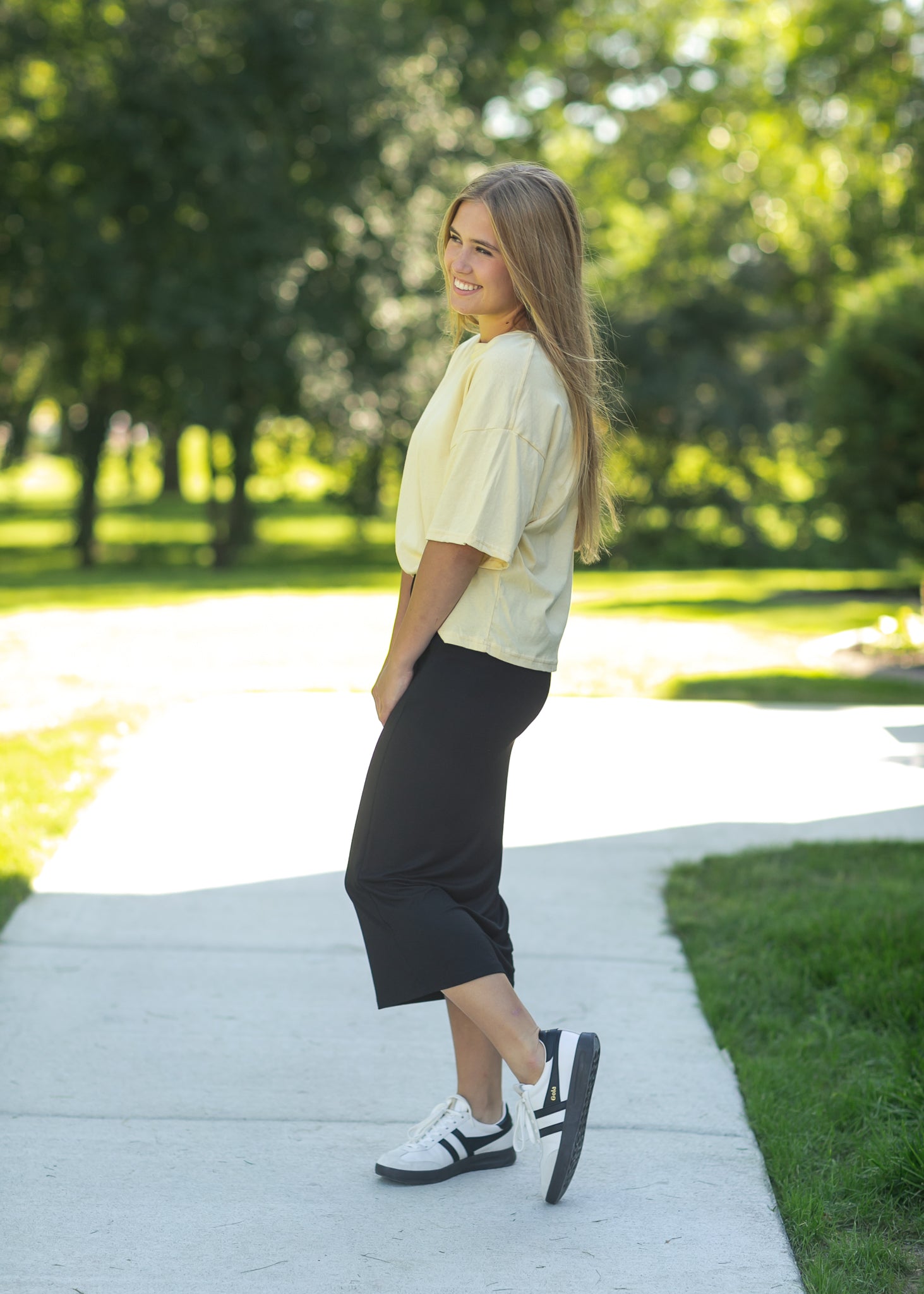 Inherit Co. Kate Midi Skirt — alternative angle