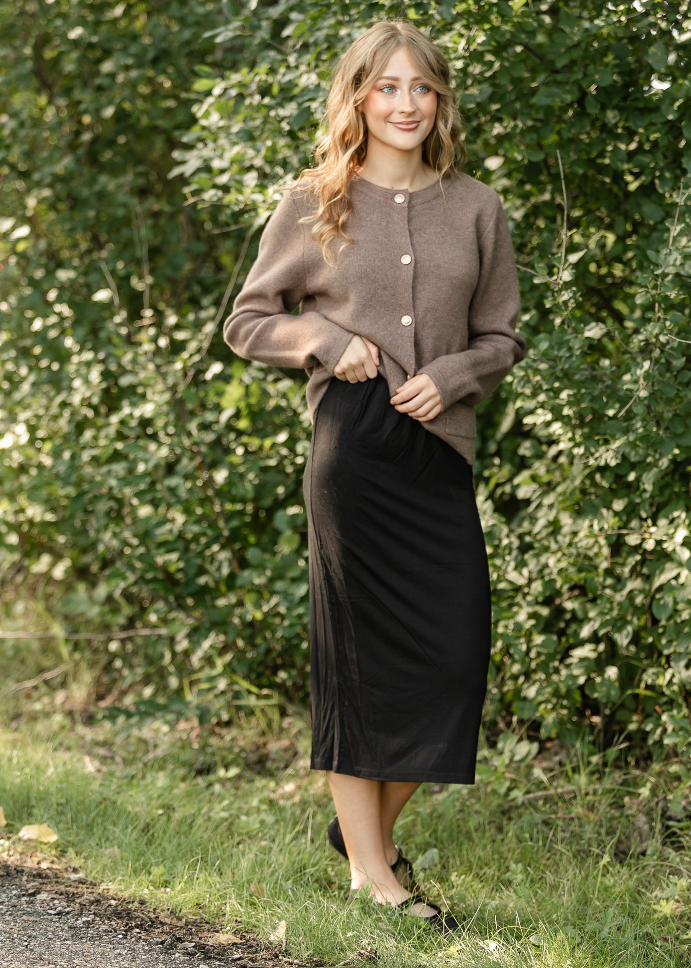 Inherit Co. Kate Midi Skirt — side view