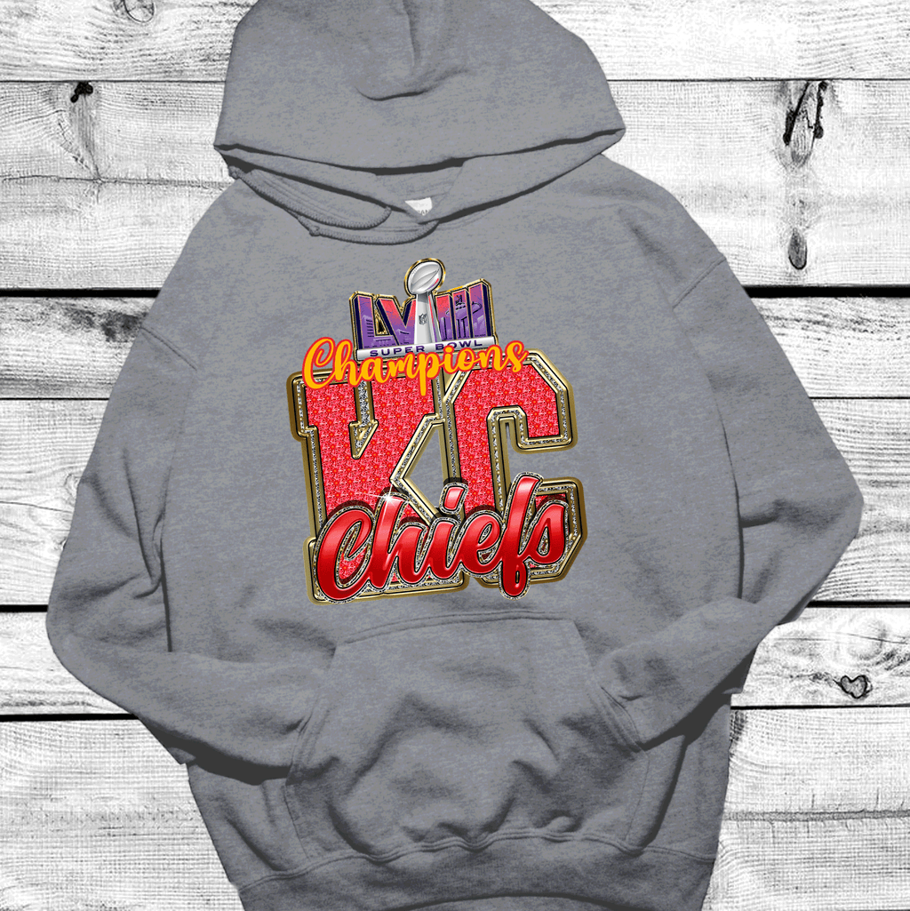 A Blessed Texas Mess Boutique 2024 Super Bowl Champions Vegas Chiefs Football Super Bowl 2024 Kansas City — detail shot 6