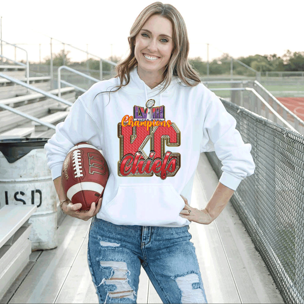A Blessed Texas Mess Boutique 2024 Super Bowl Champions Vegas Chiefs Football Super Bowl 2024 Kansas City — main product shot