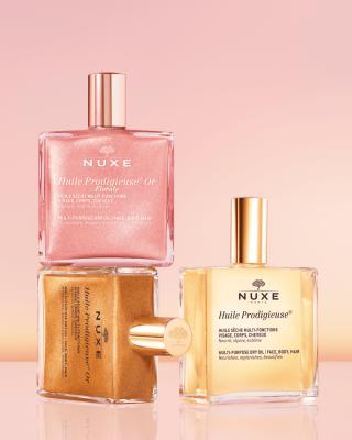 Nuxe Huile Prodigieuse Or: Golden Shimmer Dry Body & Hair Oil for Radiant Skin - Natural, Multi-Purpose, Paraben-Free, Hydrating - 100 ml