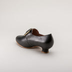 American Duchess Kensington 18th Century Leather Shoes (Black) — color variant