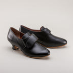 American Duchess Kensington 18th Century Leather Shoes (Black) — lifestyle context
