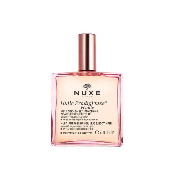 Nuxe Huile Prodigieuse Florale: Multi-Purpose Floral Dry Oil for Intense Hydration, Natural Radiance for Face, Body & Hair - 50ml