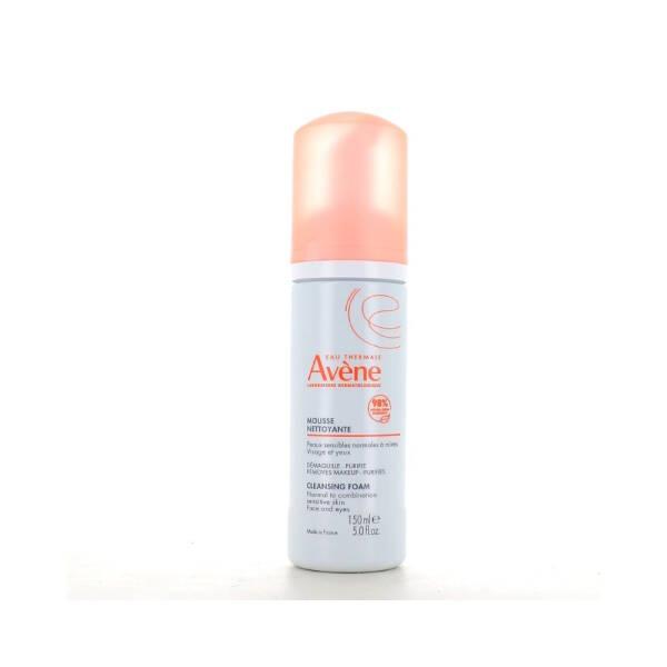 Avene Gentle Face Cleansing Foam for Normal to Combination Skin - Soothing Thermal Spring Water, 5.07 fl oz
