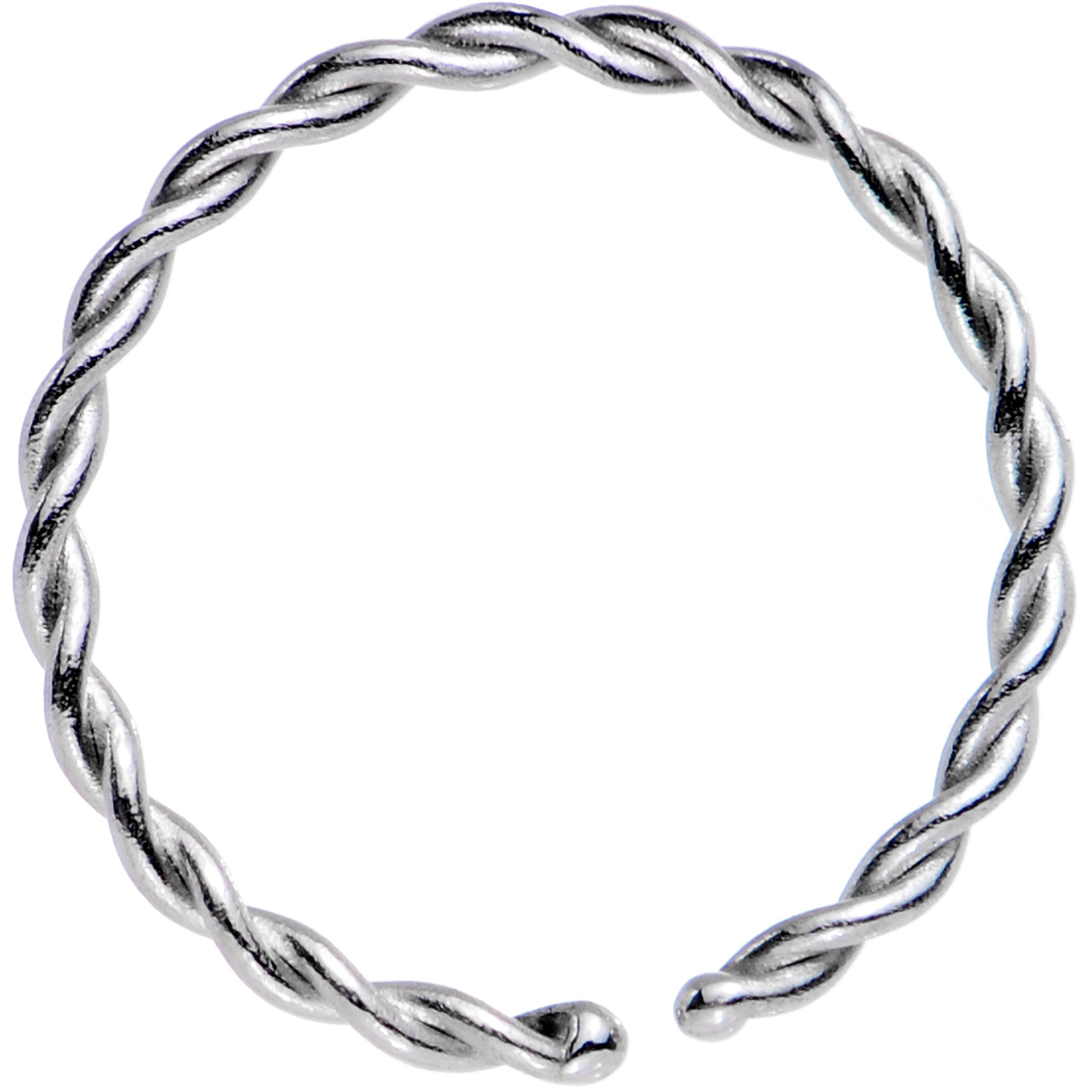 BodyCandy 20G 5/16 Annealed Steel Seamless Braided Circular Ring — main product shot
