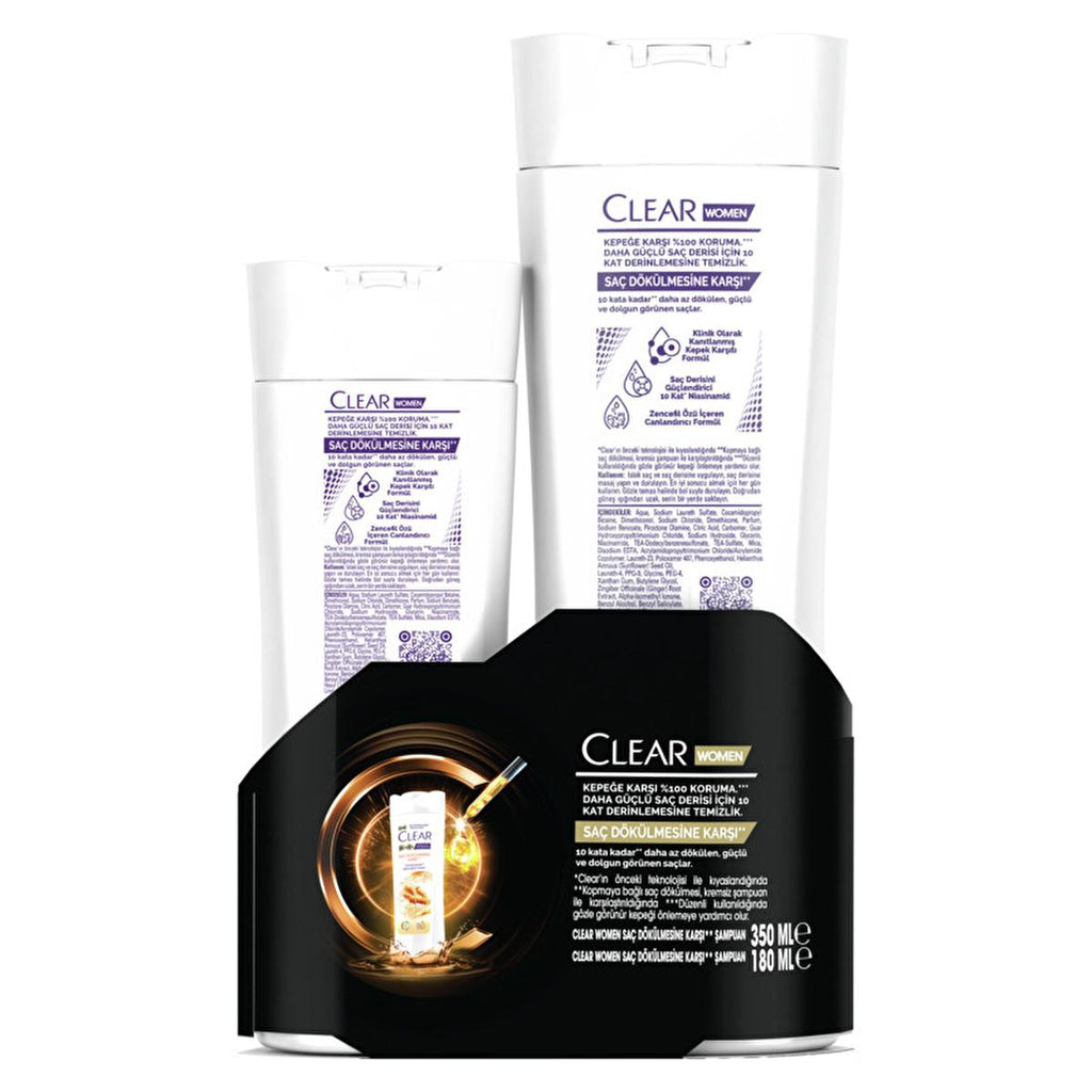 Clear Women Anti-Dandruff Shampoo for Stronger Hair - 17.54 fl oz