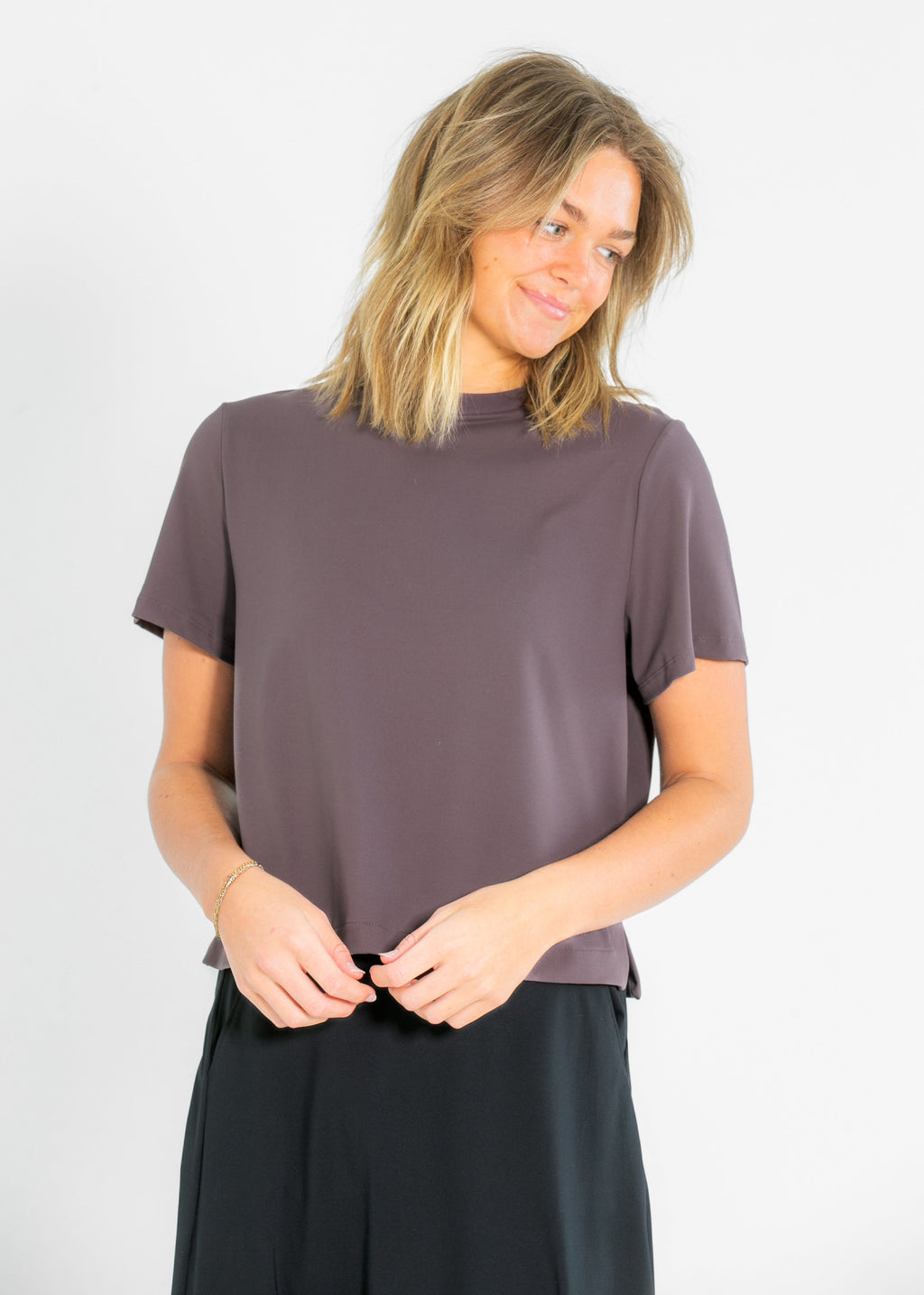 Inherit Co. Kia Dusty Mauve Athletic Short Sleeve T-shirt — back view
