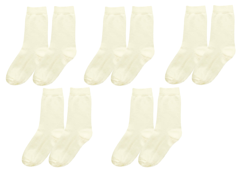 tittimitti tittimitti® Kids 98% Organic Cotton Crew Socks 5-Pack – Breathable Everyday & School Socks for Boys & Girls (Soft,