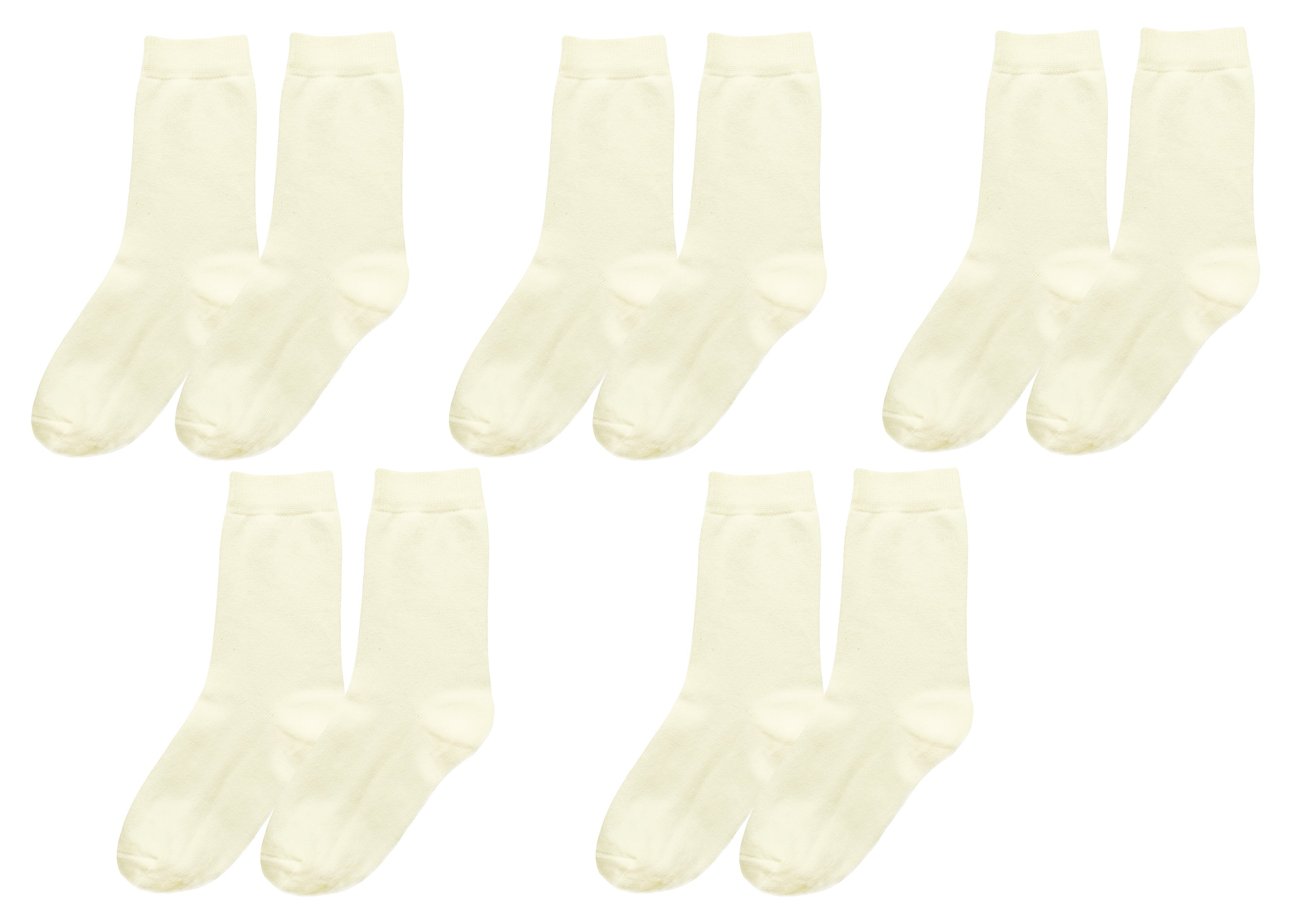 tittimitti tittimitti® Kids 98% Organic Cotton Crew Socks 5-Pack – Breathable Everyday & School Socks for Boys & Girls (Soft,
