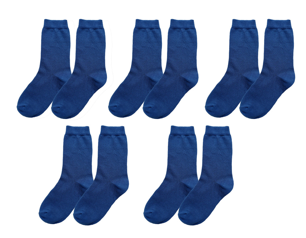 tittimitti tittimitti® Kids 98% Organic Cotton Crew Socks 5-Pack – Breathable Everyday & School Socks for Boys & Girls (Soft,