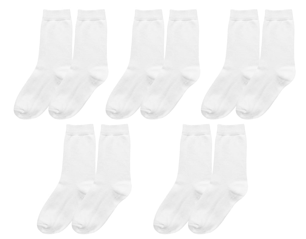 tittimitti tittimitti® Kids 98% Organic Cotton Crew Socks 5-Pack – Breathable Everyday & School Socks for Boys & Girls (Soft,