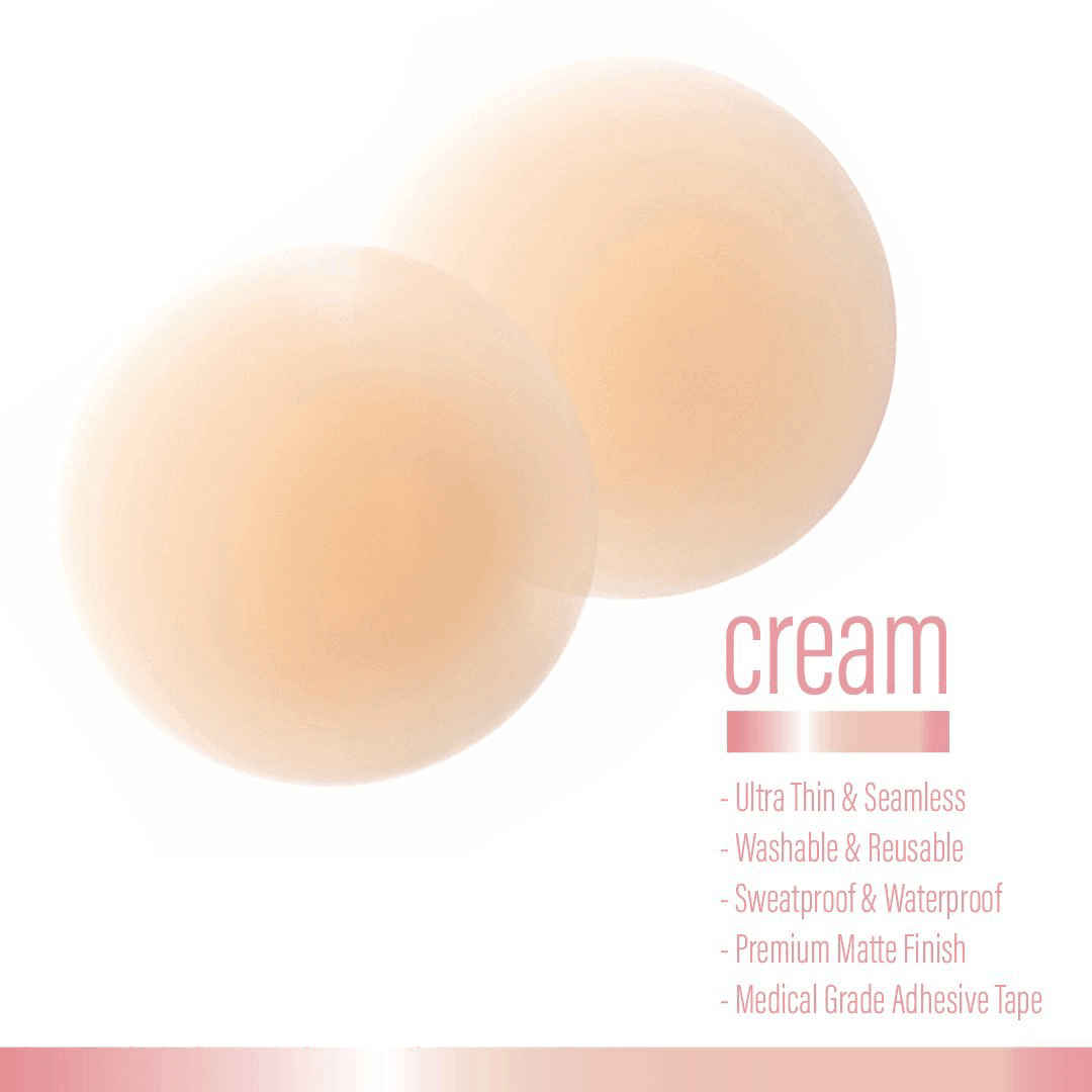 Kie Skin Luxury Nipple Covers (2 Pairs) — applied under sheer top