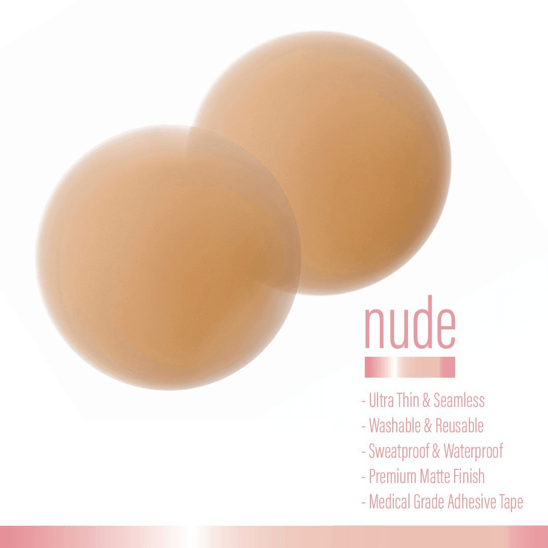 Kie Skin Luxury Nipple Covers (2 Pairs) — single cover thinness demo