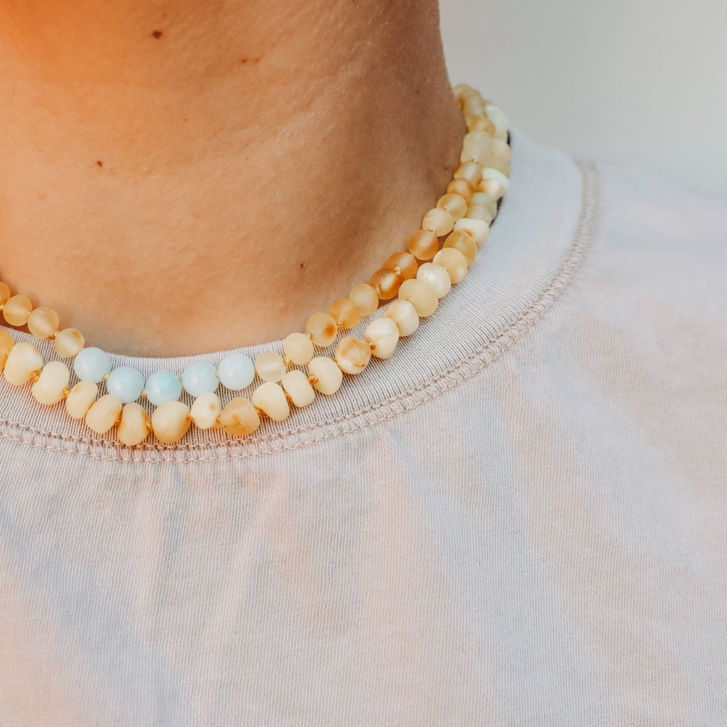 CanyonLeaf Raw Butterscotch Baltic Amber || Necklace — main product shot