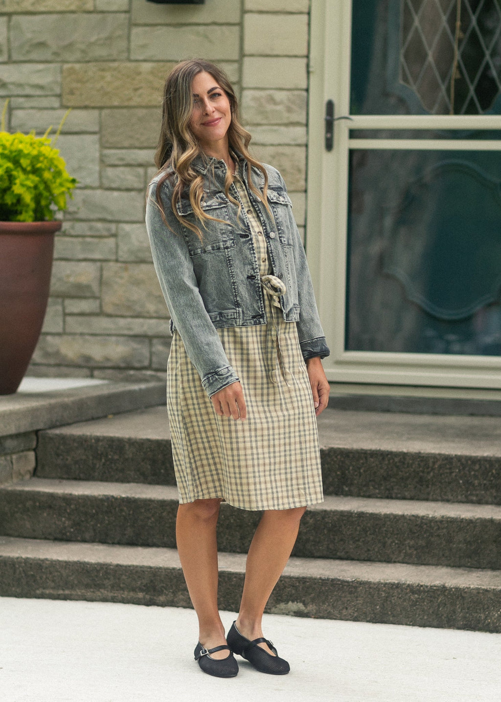 Inherit Co. Kimberly Shirt Dress - FINAL SALE — back view