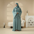 Mariam's Collection Open Kimono Abaya Set, Kimono Style Abaya 3-Piece Set (MOA094) — construction detail