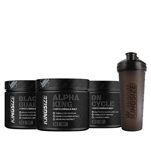 Kingsize Nutrition Alpha King + On Cycle + Black Guardian Combination