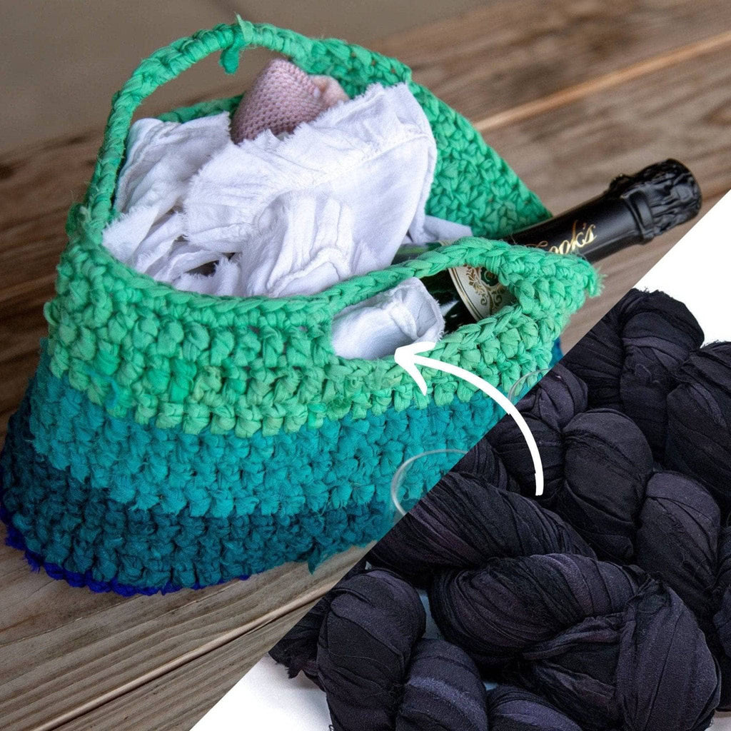Darn Good Yarn Easy Market Tote Crochet Kit or Knitting Kit — feature highlight