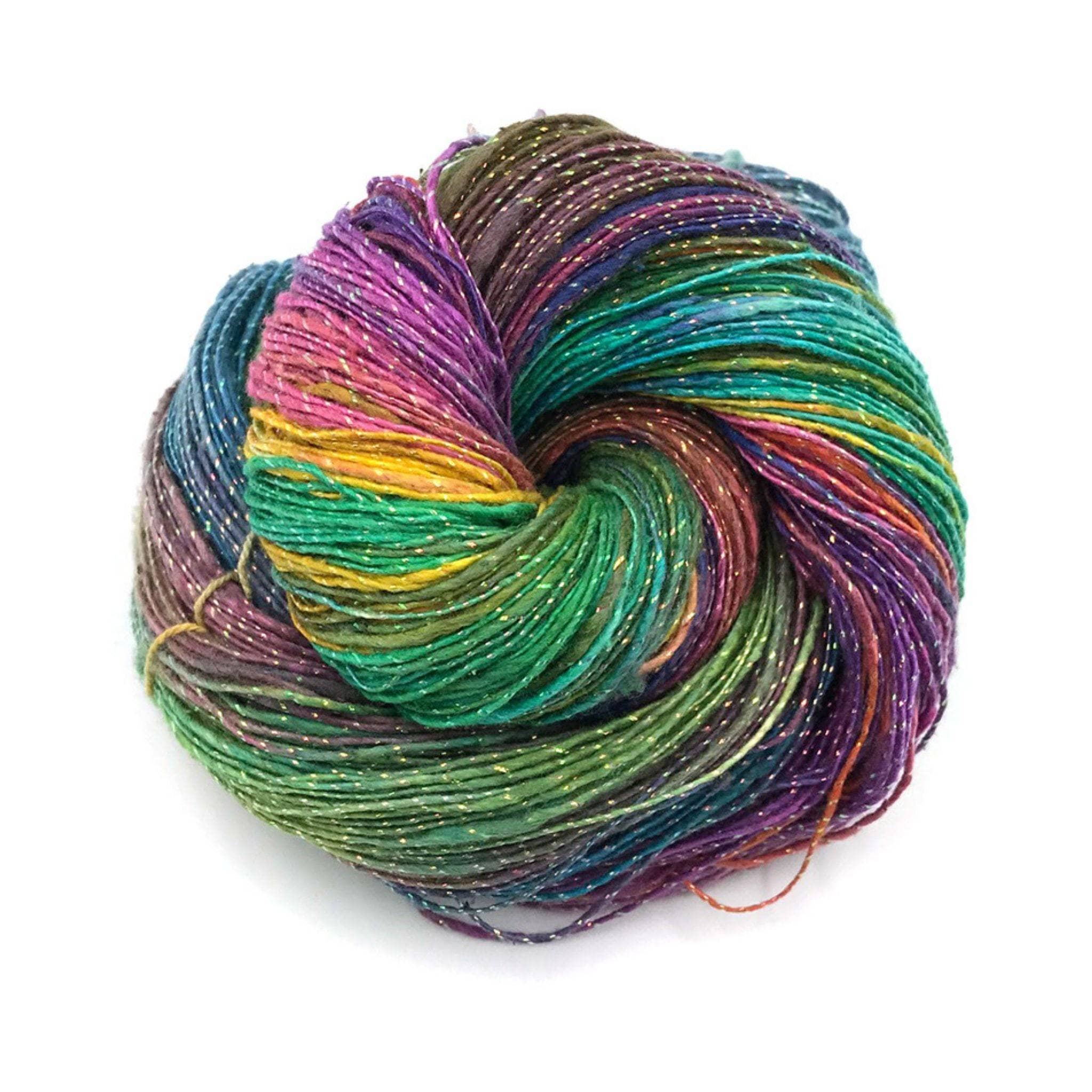 Darn Good Yarn Darn Good Yarn Shells on the Shoreline Silk Scarf Crochet Kit — comparison shot