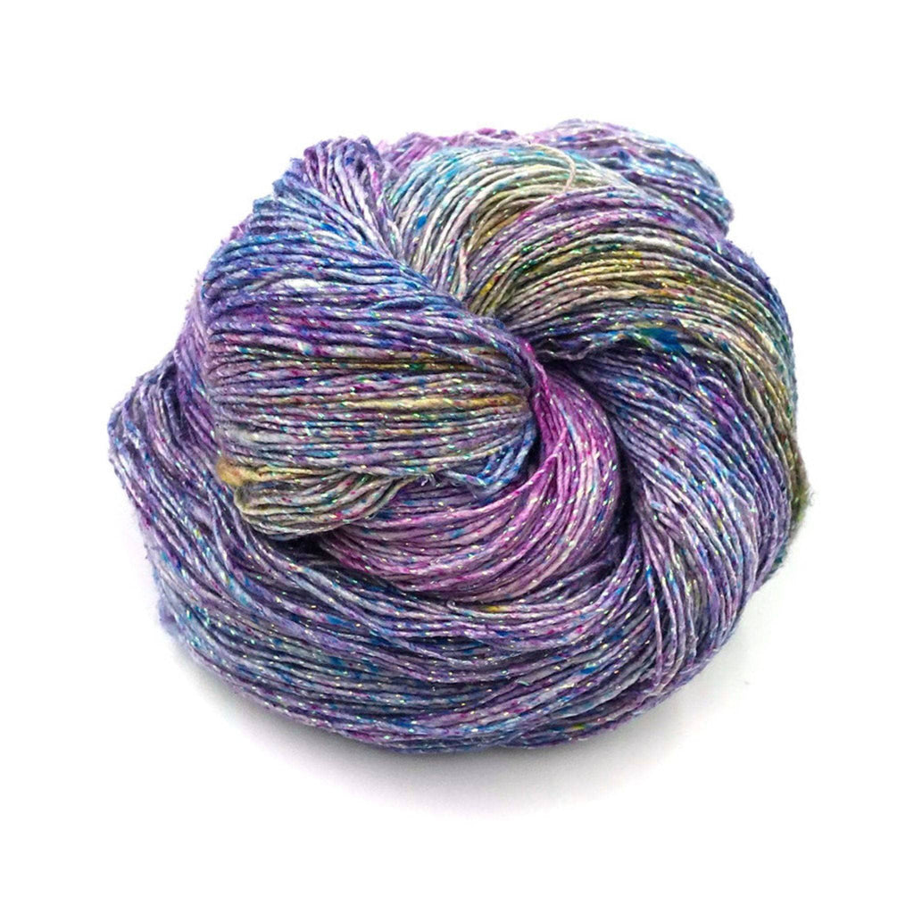 Darn Good Yarn Darn Good Yarn Shells on the Shoreline Silk Scarf Crochet Kit — flat-lay composition