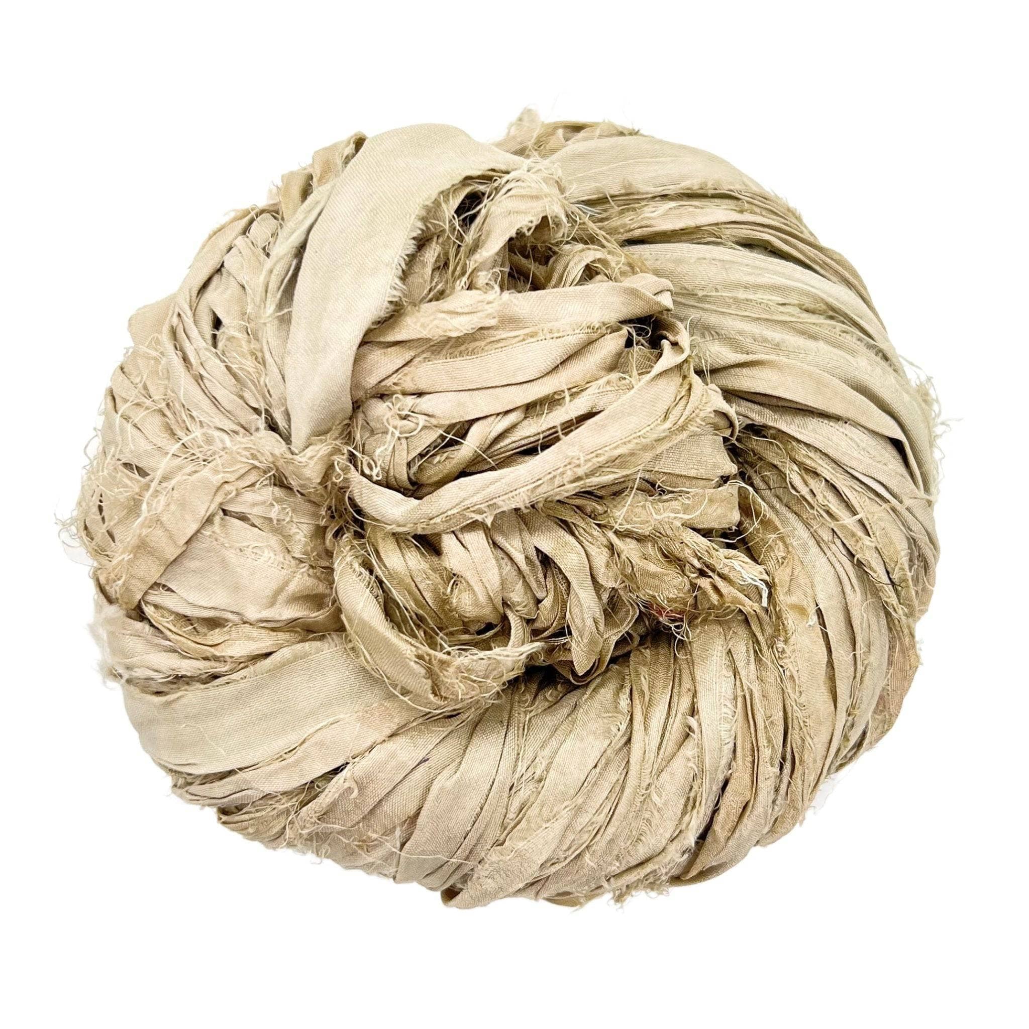 Darn Good Yarn Silk Hippie Fringe Vest Knit Kit — flat-lay composition