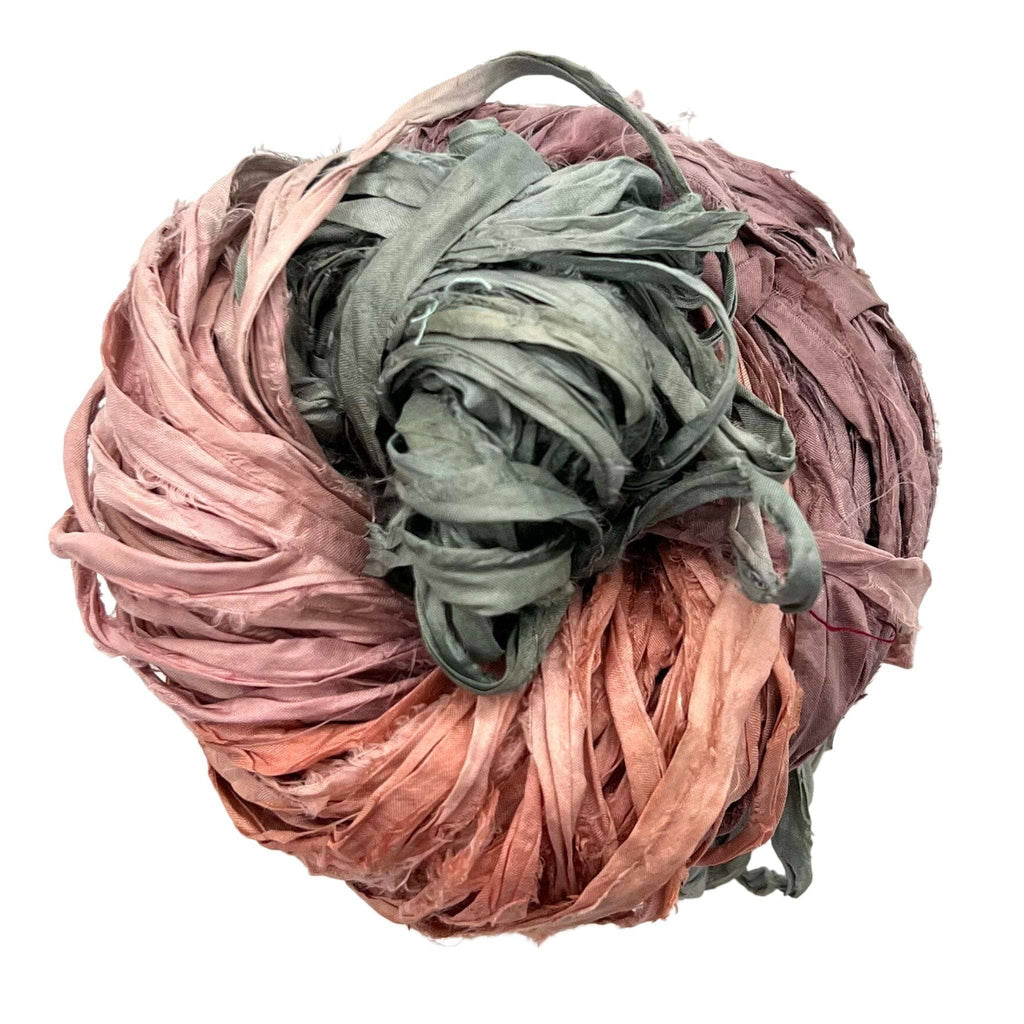 Darn Good Yarn Silk Hippie Fringe Vest Knit Kit — color detail