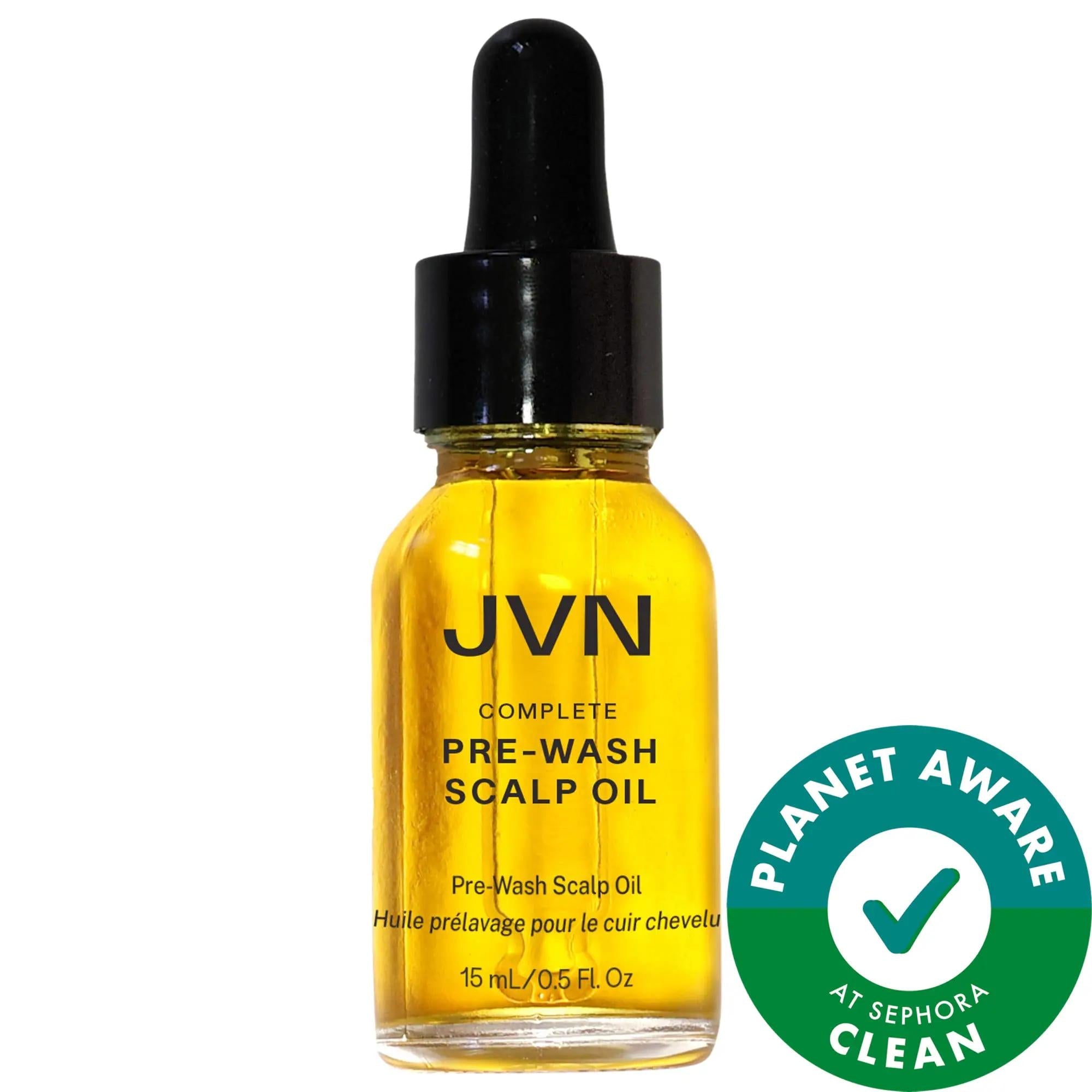 JVN Mini Complete Pre-Wash Scalp & Hair Strengthening Treatment Oil: Rosemary for Hair Growth, Vegan, Silicone-Free, Itchy Scalp Relief
