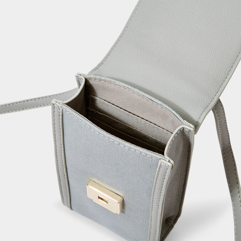 KADOU BOUTIQUE Amalfi Canvas Cell Bag — in-use photo