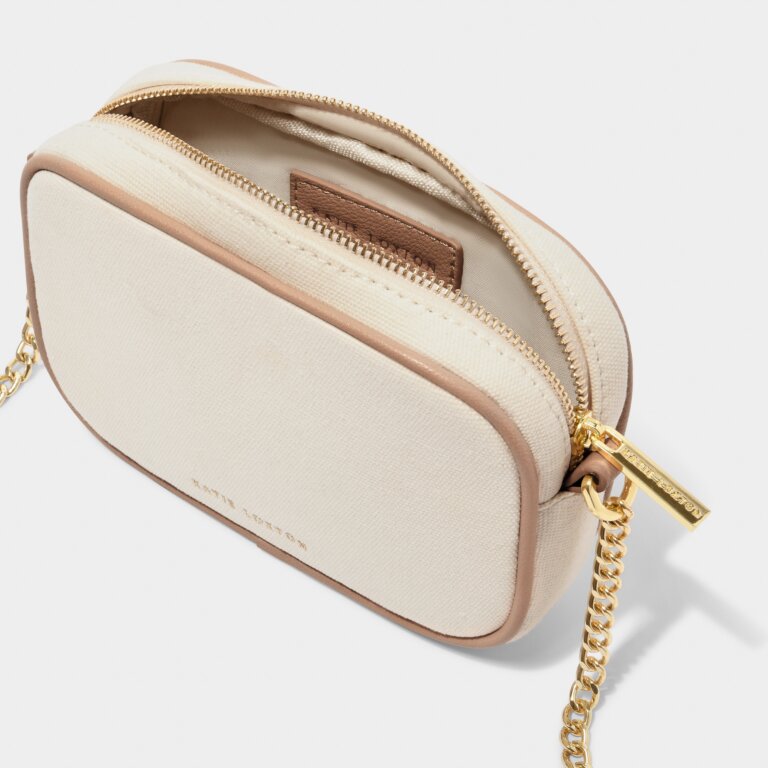 KADOU BOUTIQUE Amalfi Canvas Crossbody Bag — back view