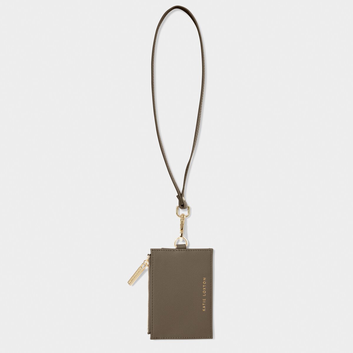 KADOU BOUTIQUE Ashley Cardholder with Strap - Mink — back view