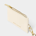 KADOU BOUTIQUE Ashley Cardholder with Strap - Off White — lifestyle context