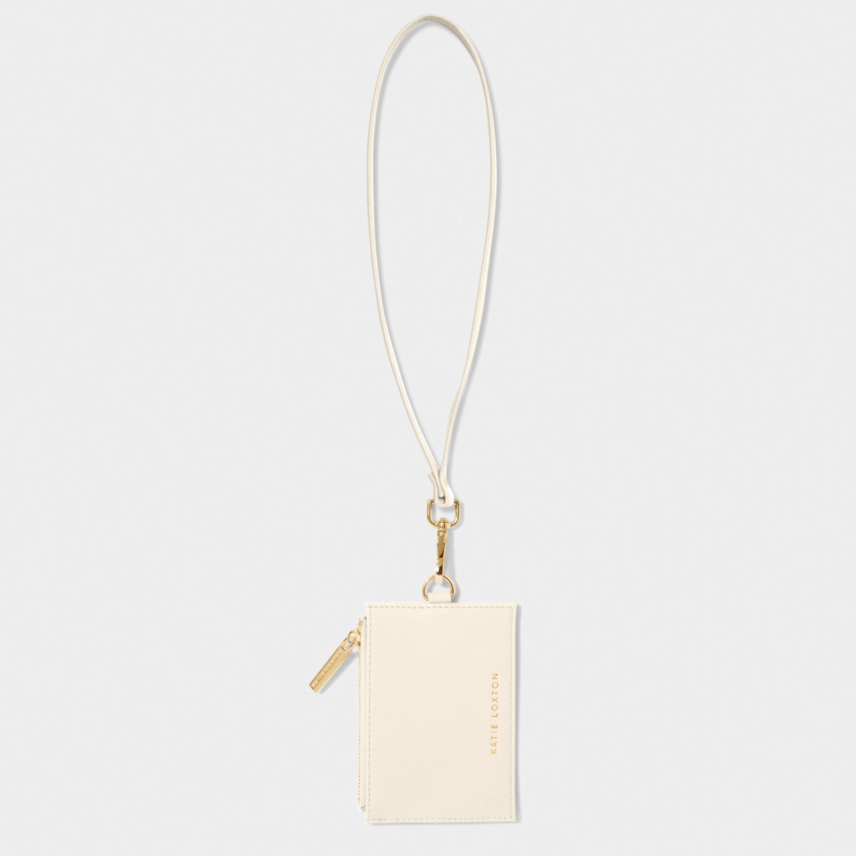 KADOU BOUTIQUE Ashley Cardholder with Strap - Off White — alternative angle