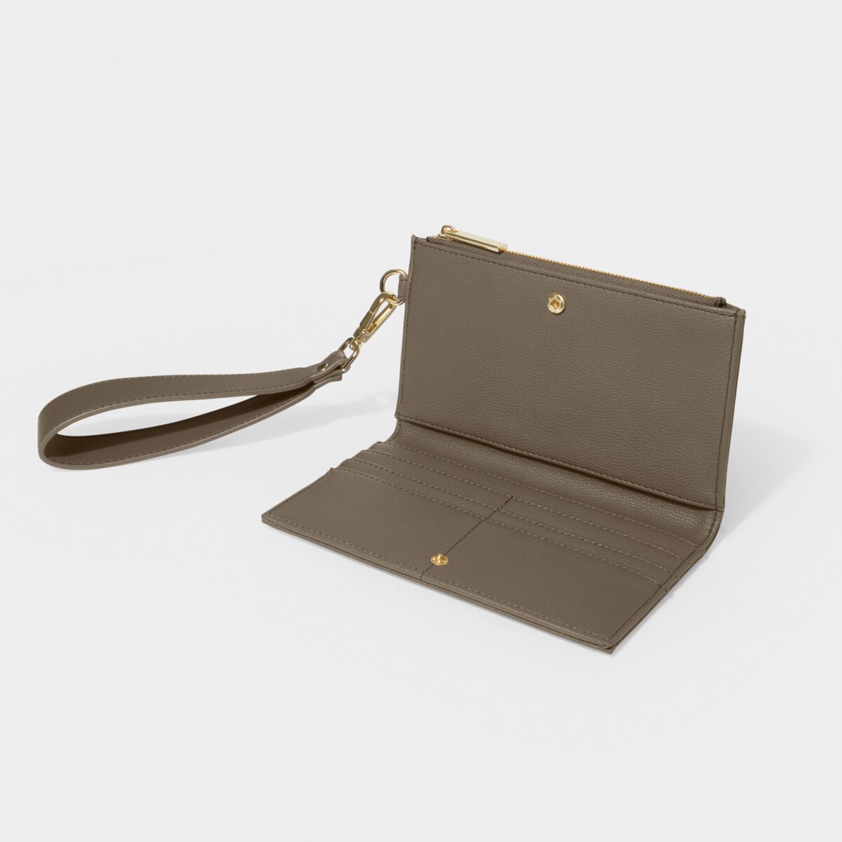 KADOU BOUTIQUE Zana Foldout Wristlet Wallet - Mink — lifestyle context