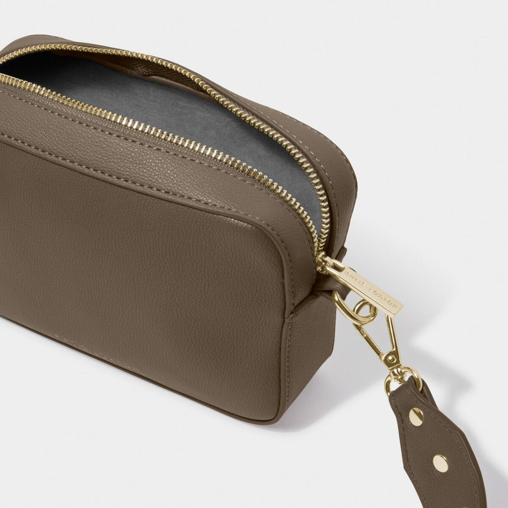 KADOU BOUTIQUE Zana Mini Crossbody Bag - Mink — side view