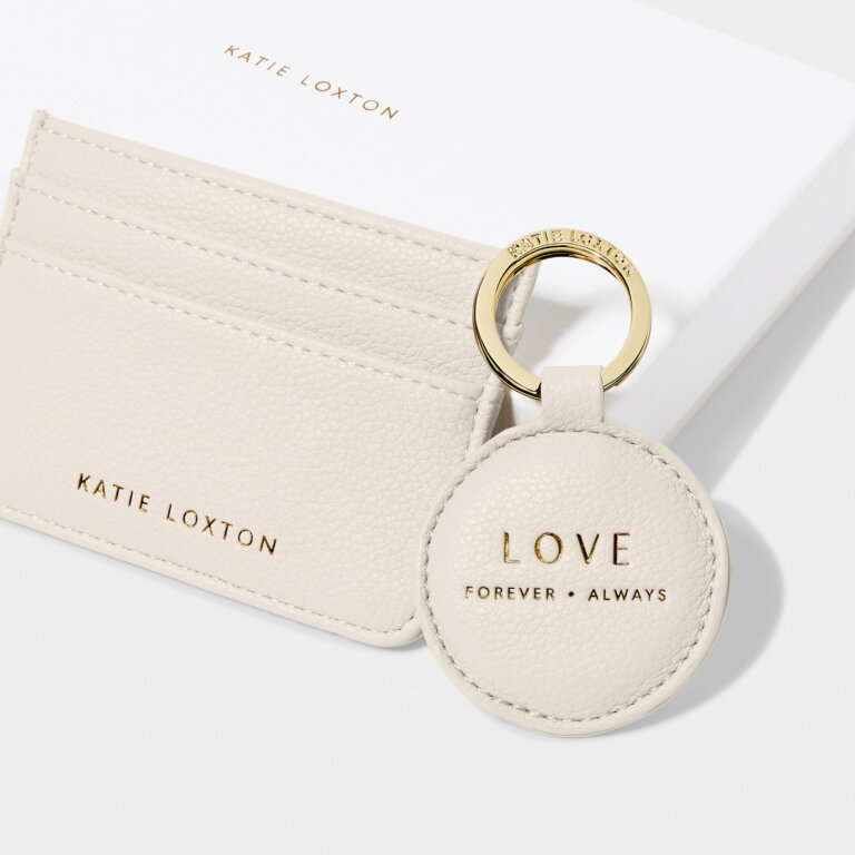 KADOU BOUTIQUE Keyring & Cardholder Set - Love Forever Always — detail close-up