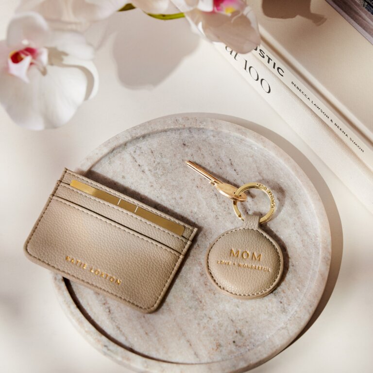 KADOU BOUTIQUE Keyring & Cardholder Set - Mom Love Wonderful — side view