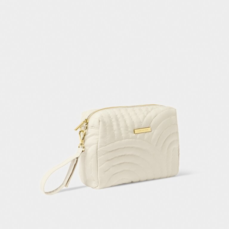 KADOU BOUTIQUE Quilted Maternity Wash Bag With Wristlet — lifestyle context