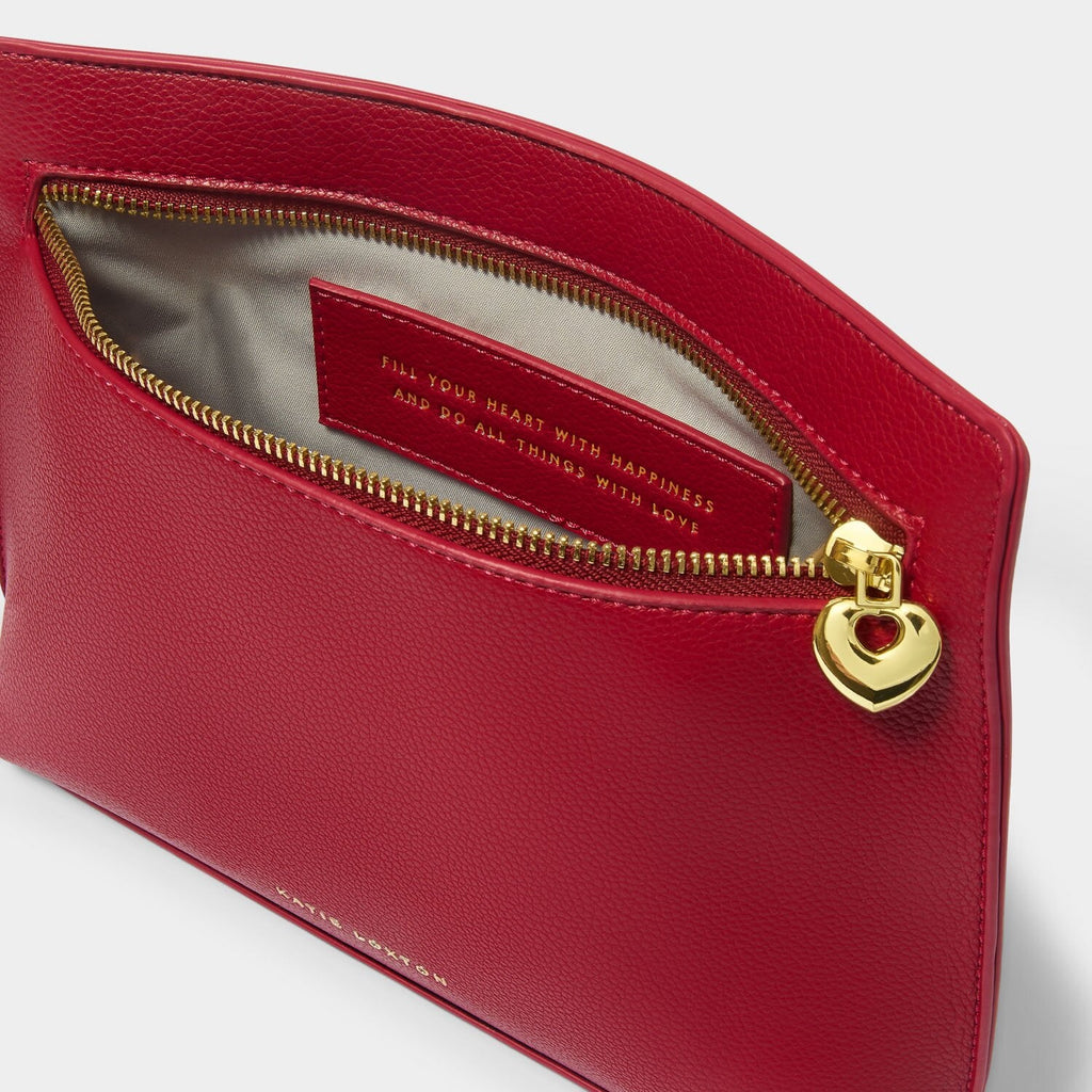 KADOU BOUTIQUE Keepsake Charm Pouch Clutch Bag — detail close-up