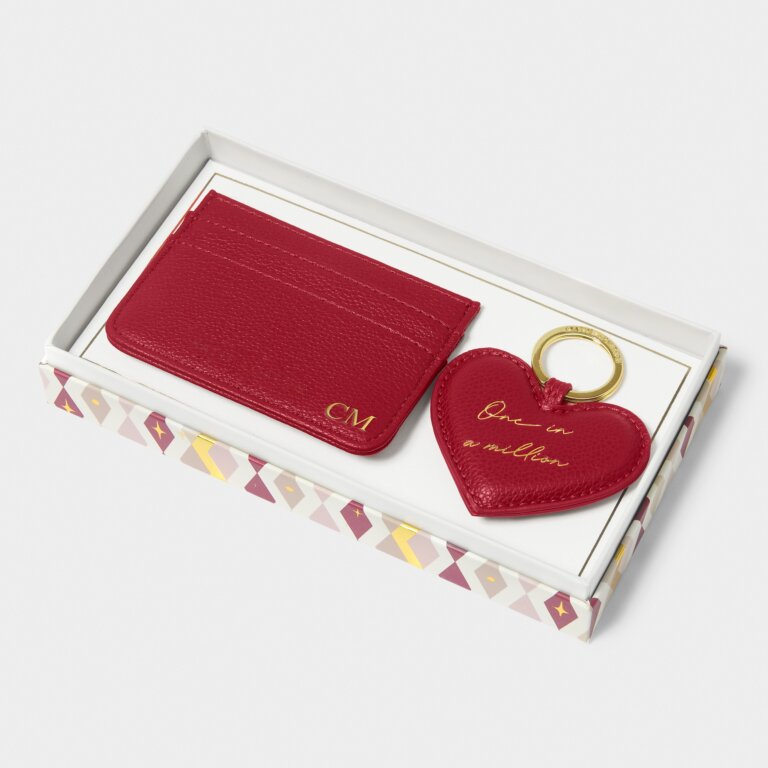 KADOU BOUTIQUE Heart Keyring & Cardholder Gift Set - One In A Million — lifestyle context