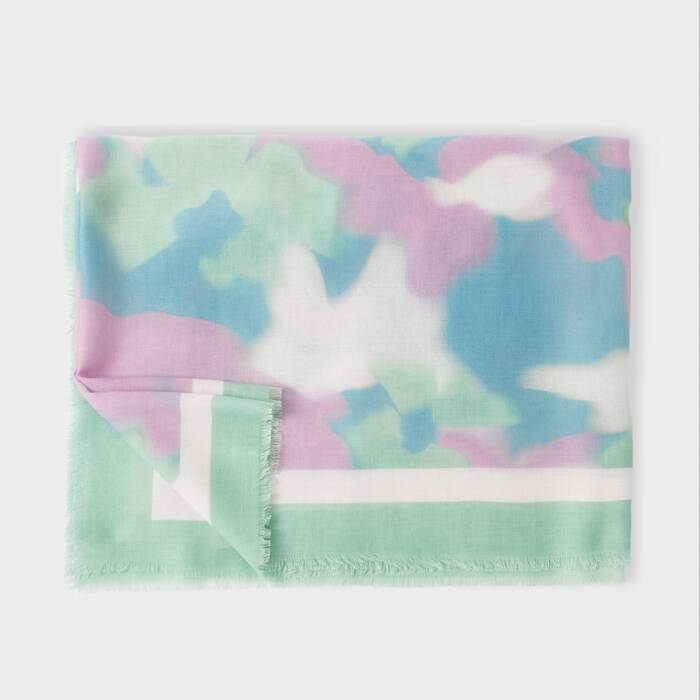 KADOU BOUTIQUE Printed Scarf — detail close-up
