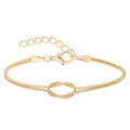 Mariam's Collection Mariam's Collection Knot Minimalist Statement Bracelet (MAC288) — Mariam's Collection branding close-up