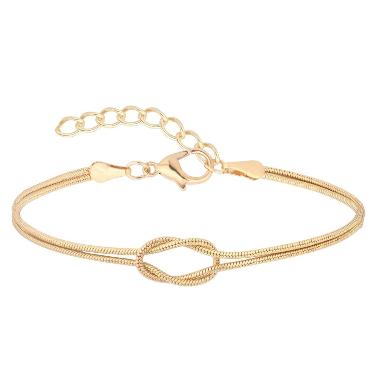 Mariam's Collection Mariam's Collection Knot Minimalist Statement Bracelet (MAC288) — Mariam's Collection branding close-up