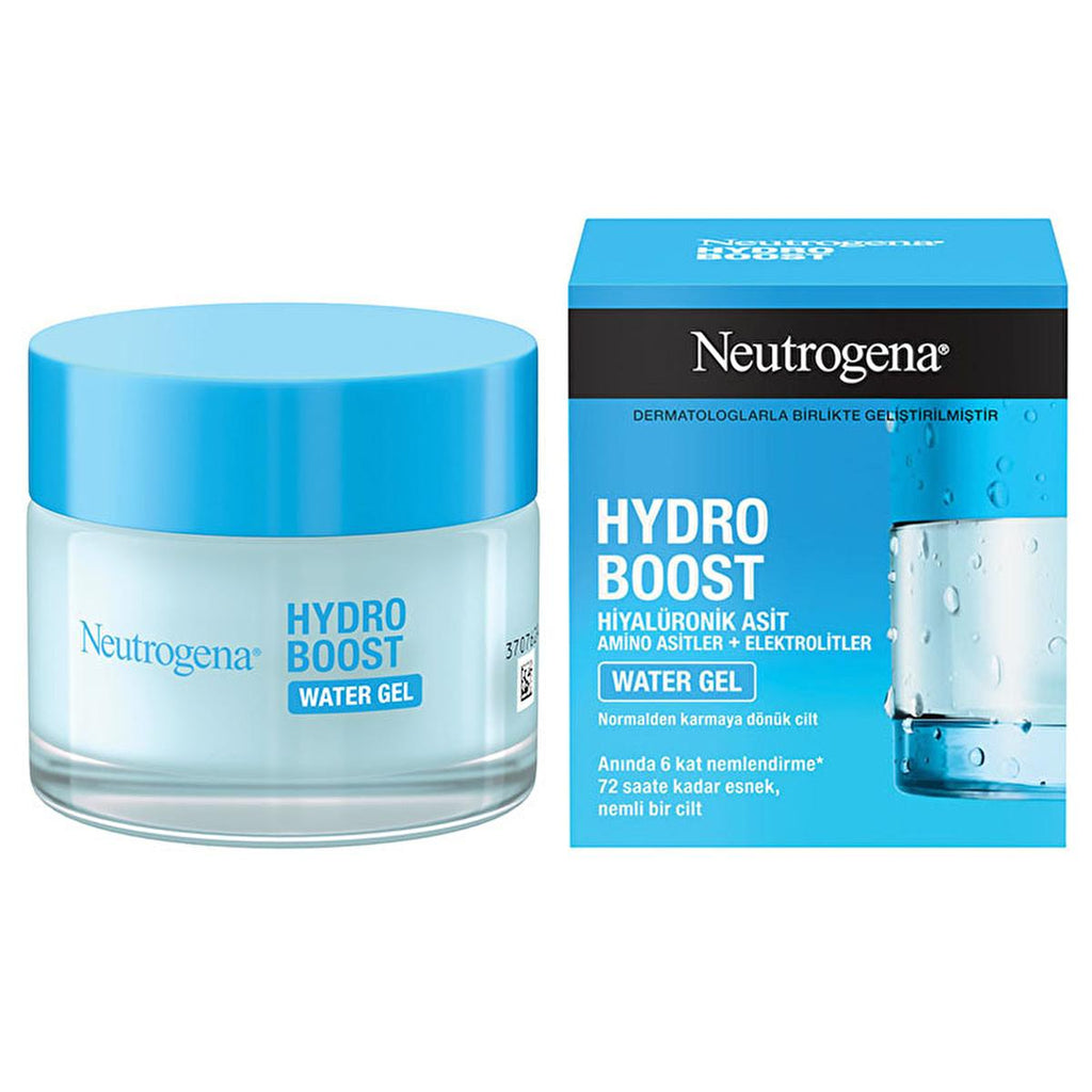 Neutrogena Hydro Boost Water Gel: Intense Hyaluronic Acid Facial Moisturizer for Dry Skin - Oil-Free, Non-Comedogenic, 1.69 fl oz