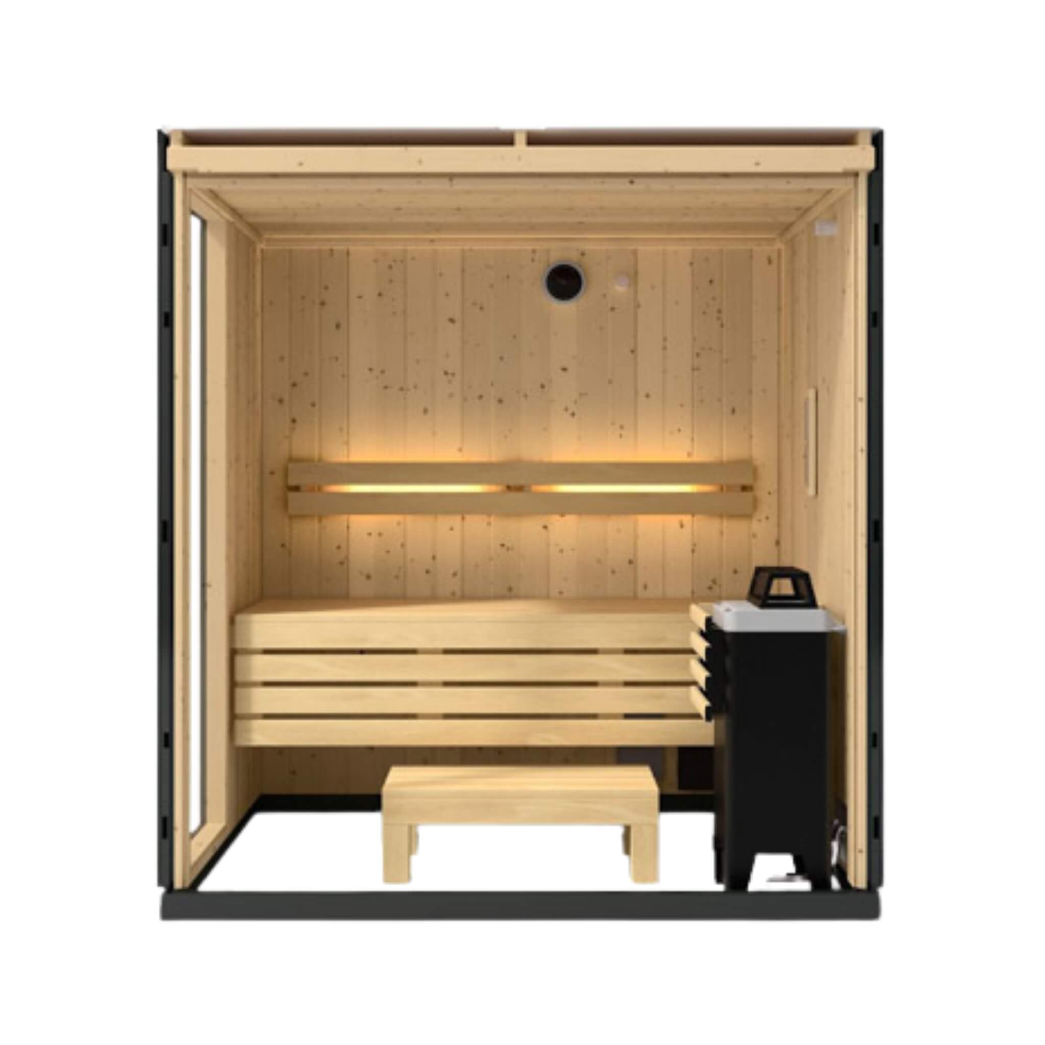 Kohler C1 Indoor Graphite Gray Freestanding Alcove Design Sauna Kit (SAK93182) – SAKSBY WHOLESALE, view 11
