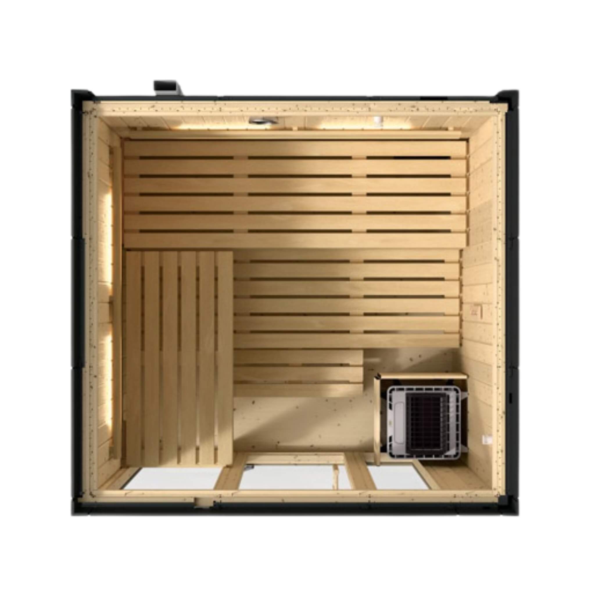 Kohler C1 Indoor Graphite Gray Freestanding Alcove Design Sauna Kit (SAK93182) – SAKSBY WHOLESALE, view 7